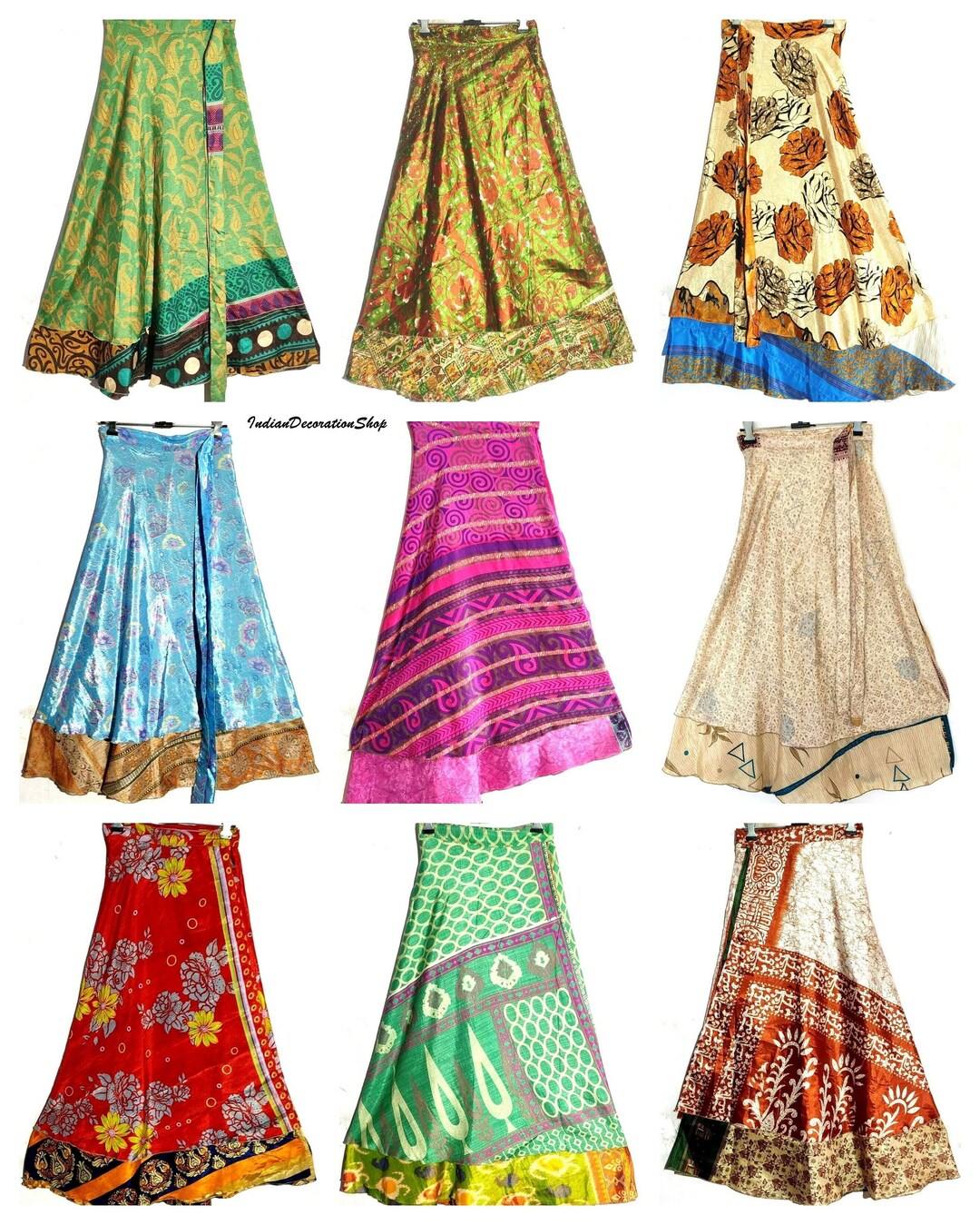 Wholesale of Vintage Indian Silk Maxi Skirtbohemian - Etsy India