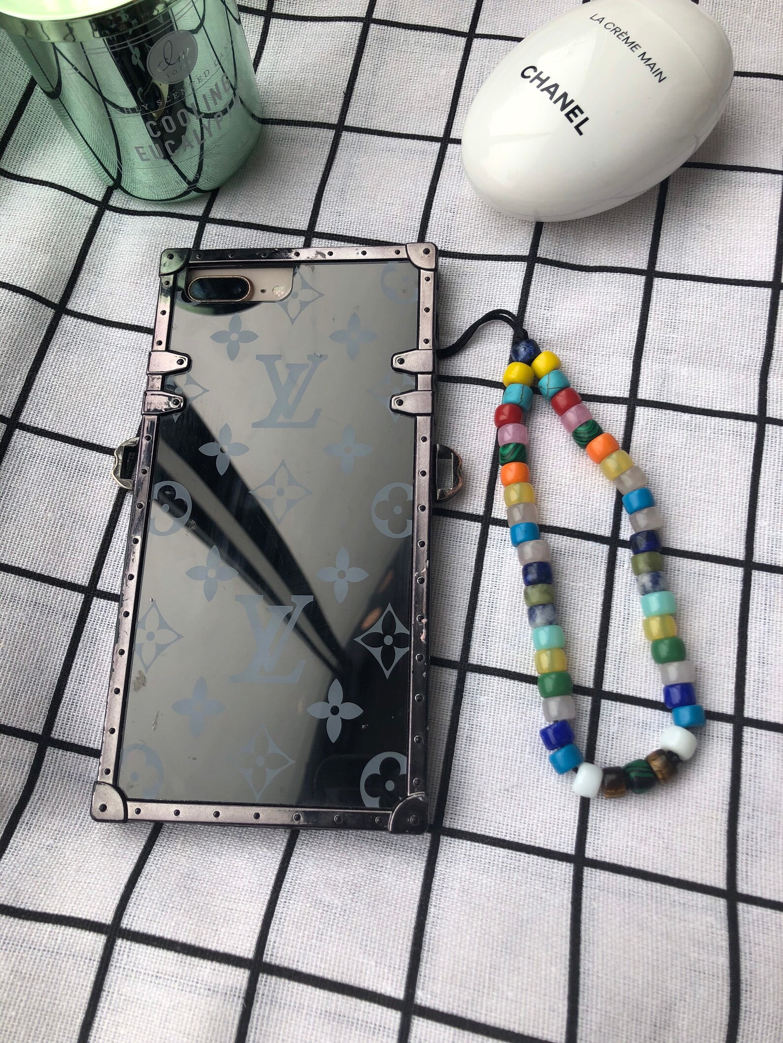 Chaîne de téléphone Bracelet bracelet semi précieux Perle de Etsy France