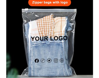 custom clear clothing bags