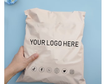 Beige Shipping bags with logo,custom your design self seal mailing bags Packaging Shipping Packaging Envelopes,shipping bag with your logo
