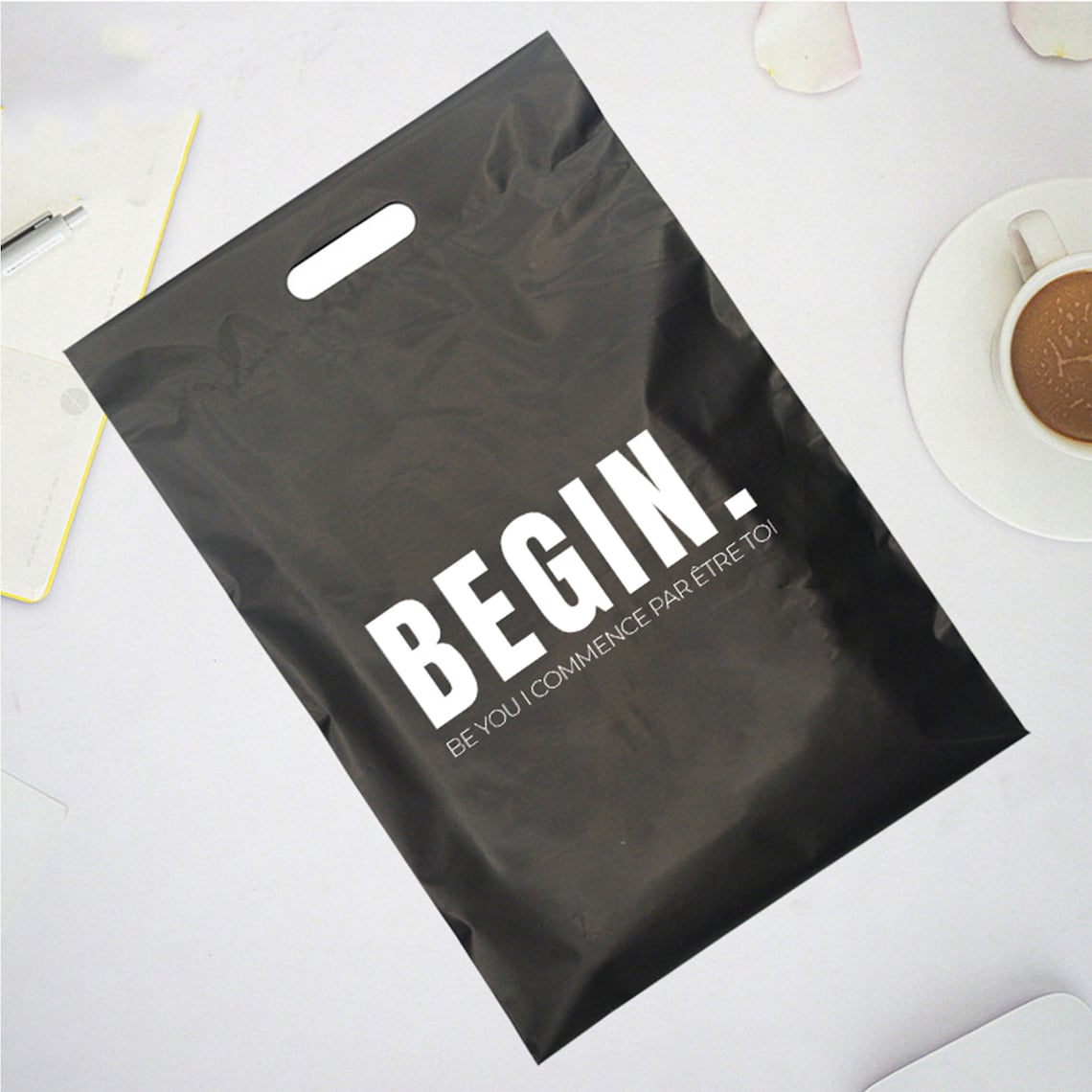 50pcs Custom poly mailers with handle custom handle shipping Etsy