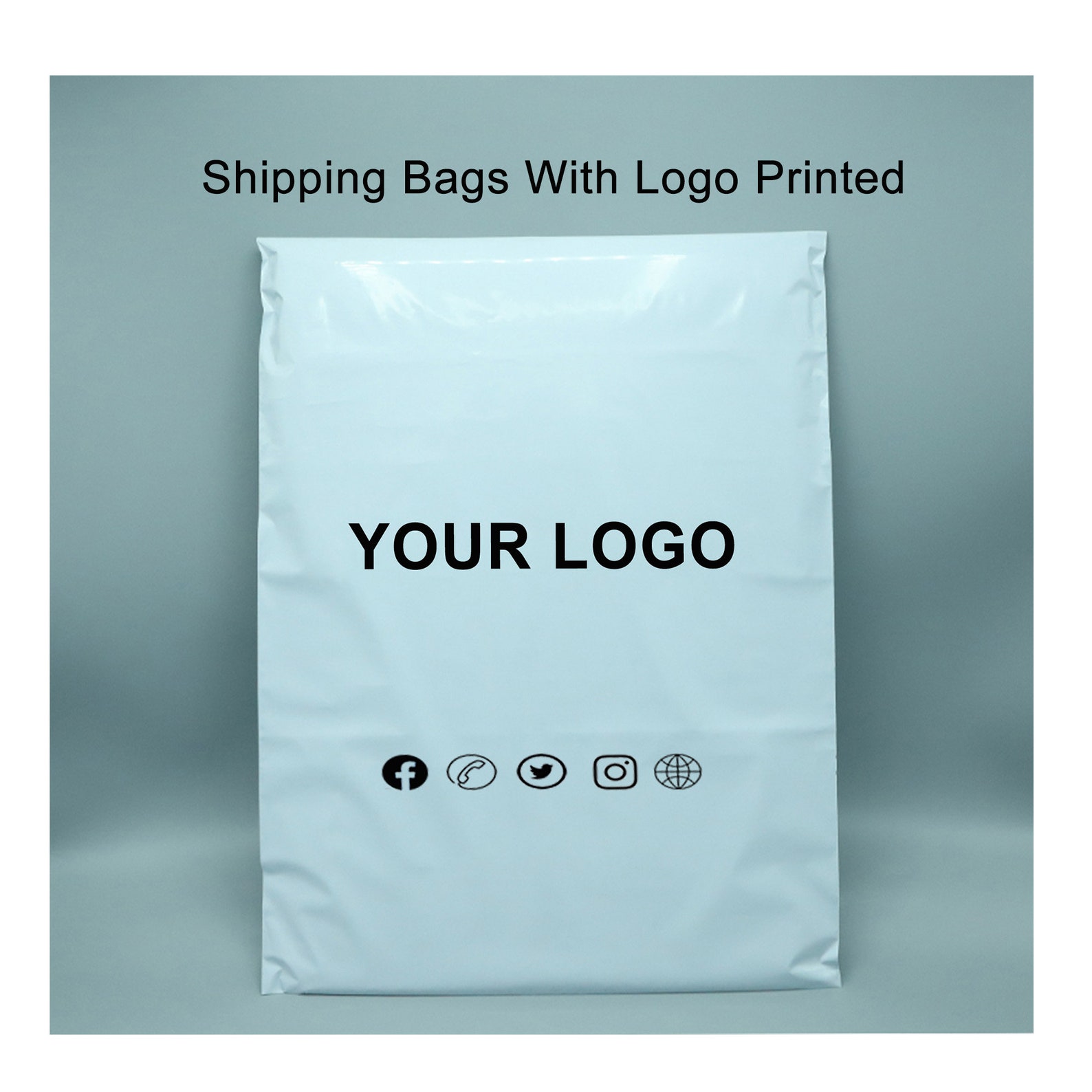 Custom Logo White Poly Mailers Shipping Bags Postal Bags Gift Etsy UK