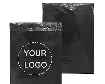 Bolsas de correo de polietileno negras personalizadas, bolsas de mensajería, bolsas de envío negras con logotipo impreso, bolsas para ropa para envío, bolsas de correo, bolsas para camisetas/sudaderas
