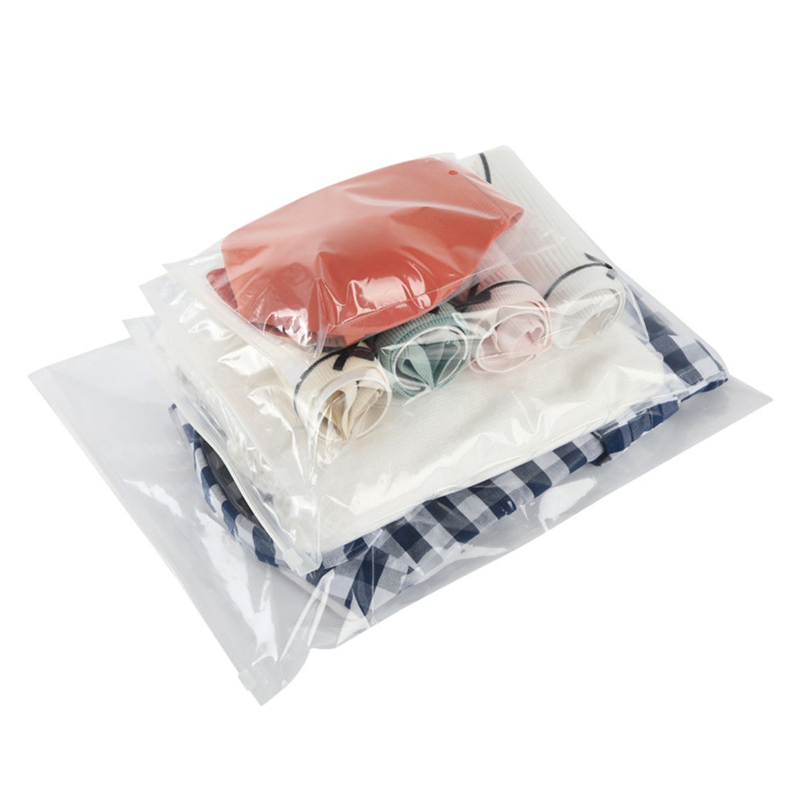Custom Clear Zip Seal Ziplock Plastic Bags for Clothing Etsy
