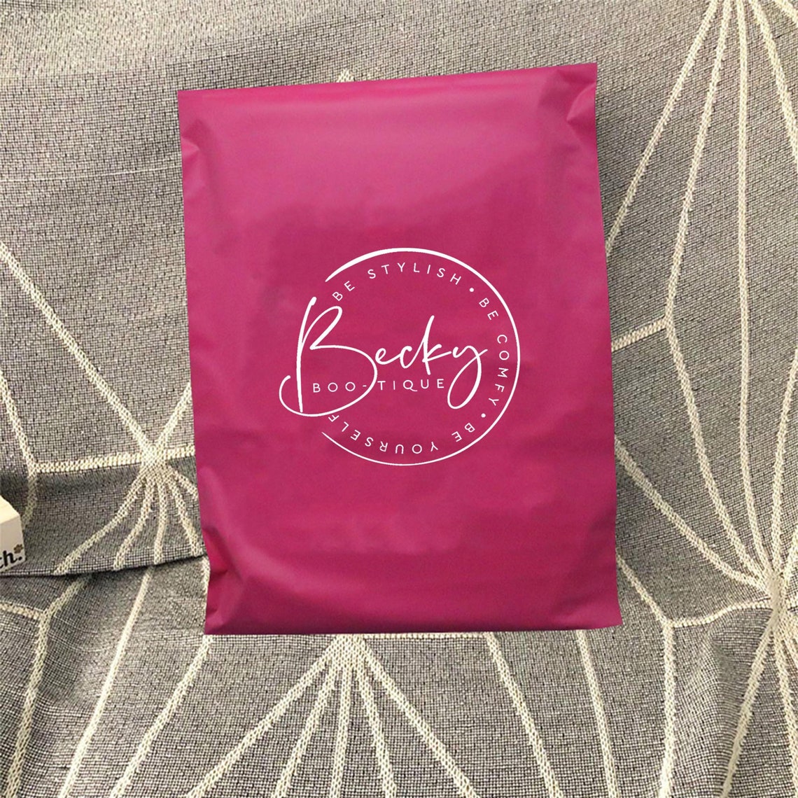 Custom Logo Hot Pink Poly Mailers Shipping Bags Postal Bags Etsy