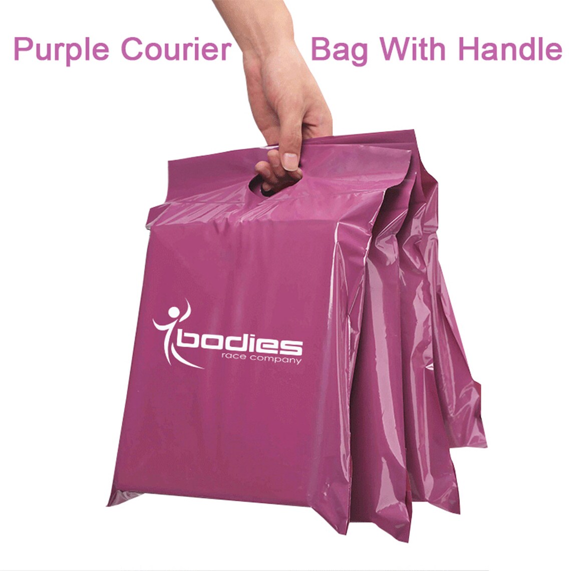 50pcs Custom poly mailers with handle custom handle shipping Etsy