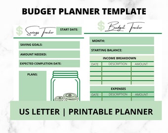 Cactus Budget Plan Etsy
