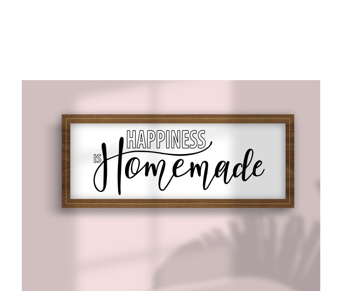 Download Happiness is homemade svg. Commercial use files for cricut ...