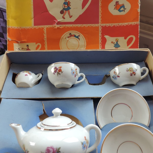 Vintage Dolls china tea set Dolls tea party