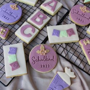 10x School Enrollment Cookies | Cookies for the first day of school | School cone for schoolchildren