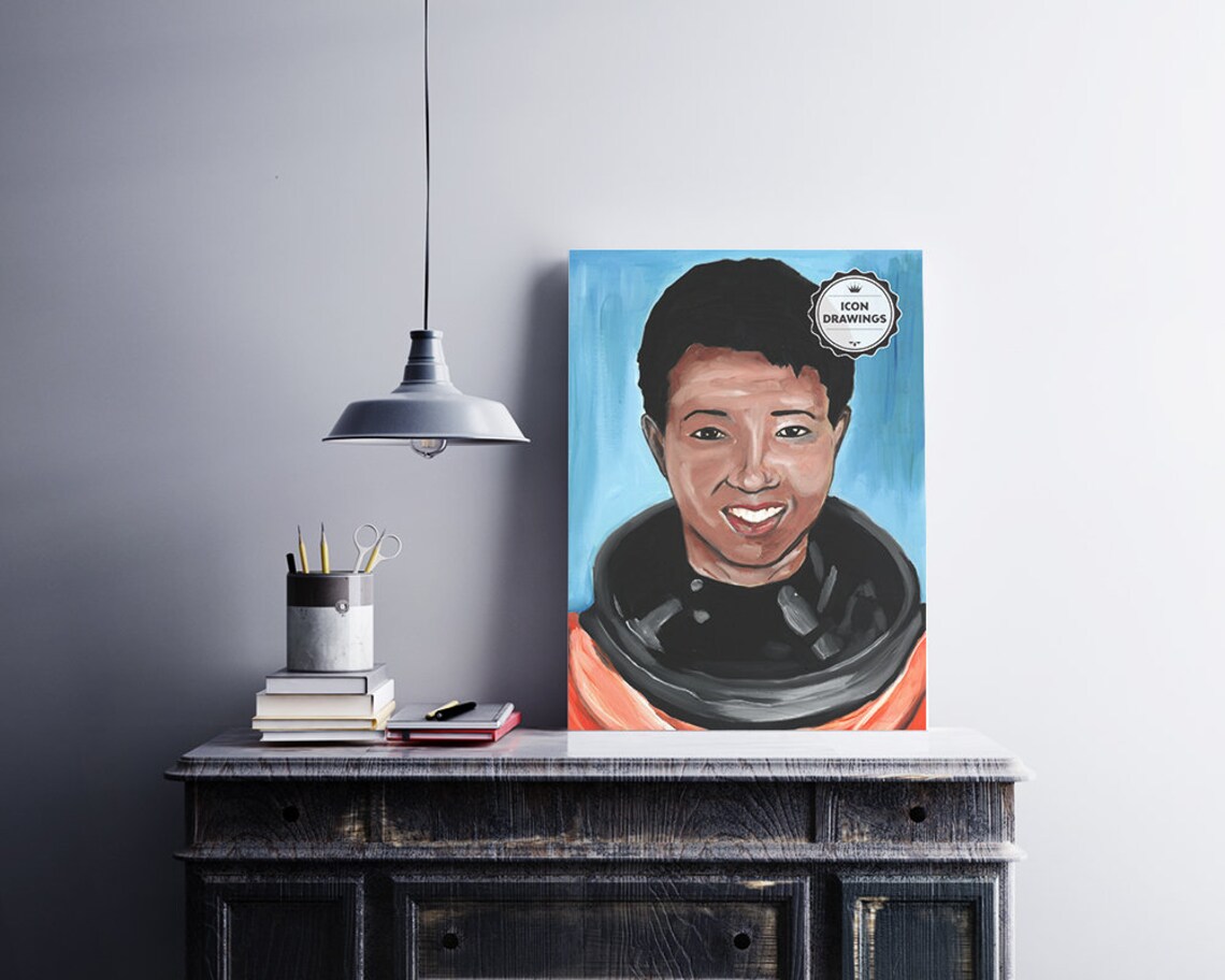 Mae C. Jemison Poster Drawings Icon Portrait Minimalist Wall | Etsy