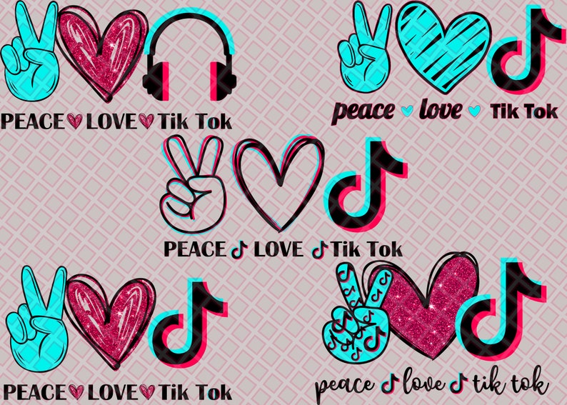 Free Free 210 Peace Love Tiktok Svg Free SVG PNG EPS DXF File