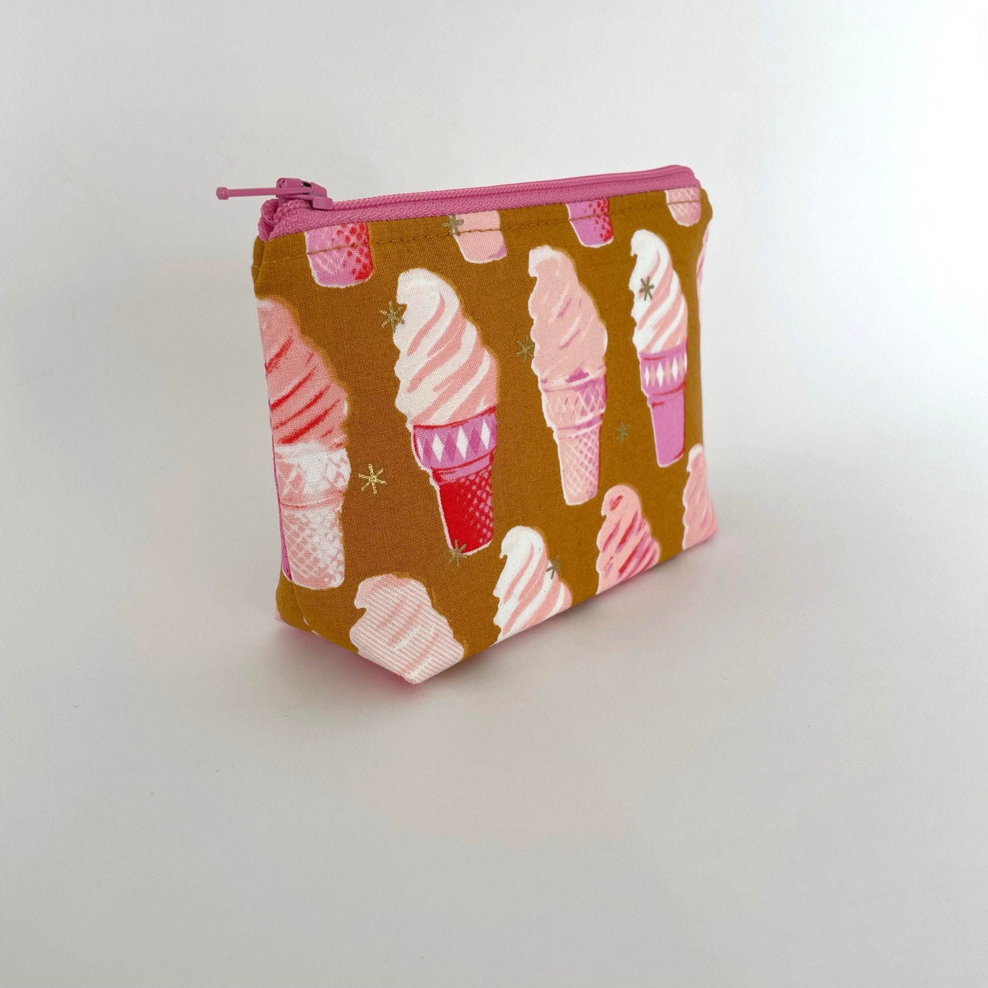 Pink Star Nebula Vinyl Pouch / Pencil Bag / Small Project Bag 