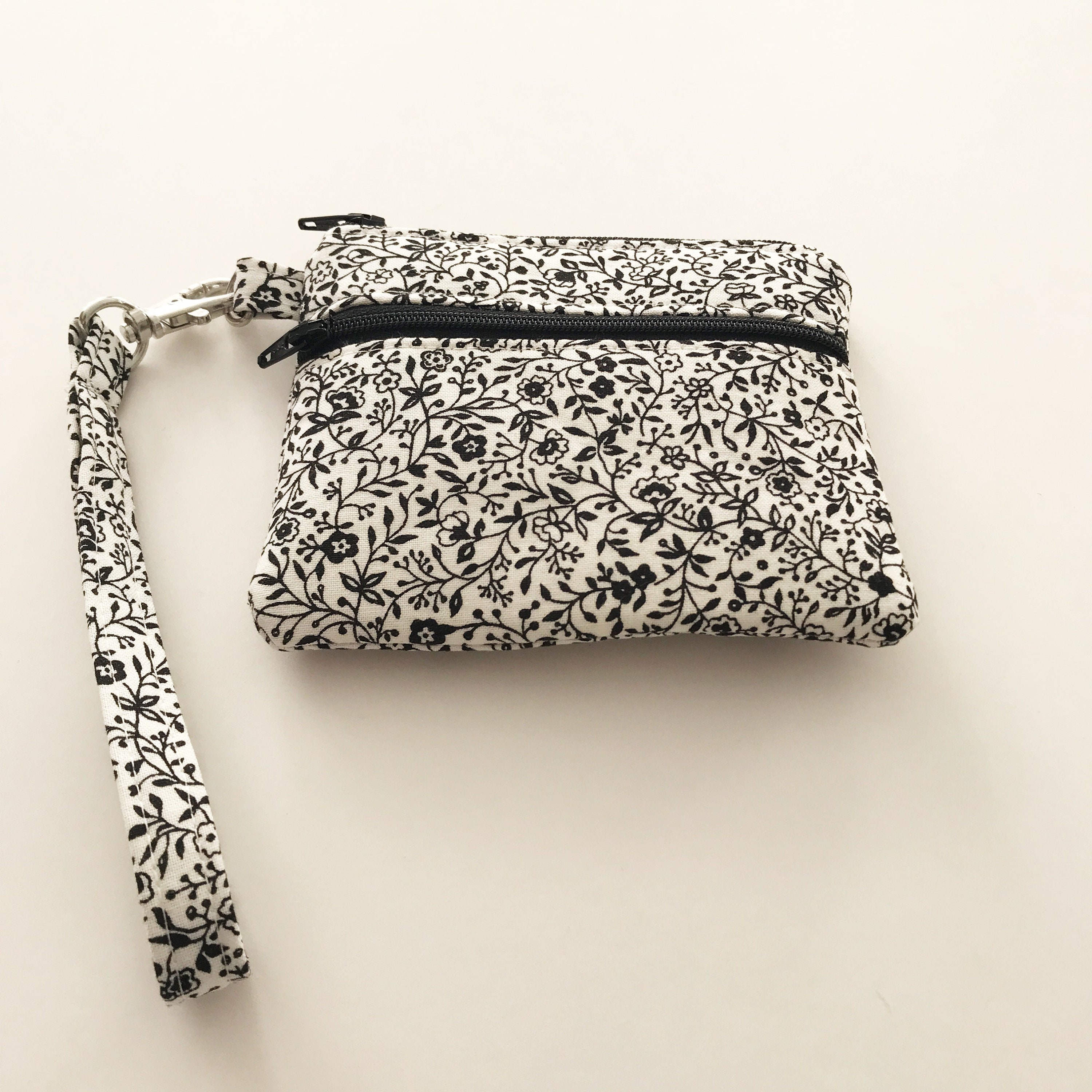 Double zipper Wallet Wristlet made with Midnight Magic fabric Etsy