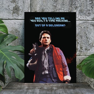 Marty McFly Back to the Future Print, A4/A3 Digital Art, Movie Poster, 80s Nostalgia Wall Decor, Time Travel Theme, Fan Gift, Home & Office