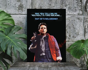 Impresión de Marty McFly de Regreso al Futuro: Póster de la película de los 80 (Descarga digital)
