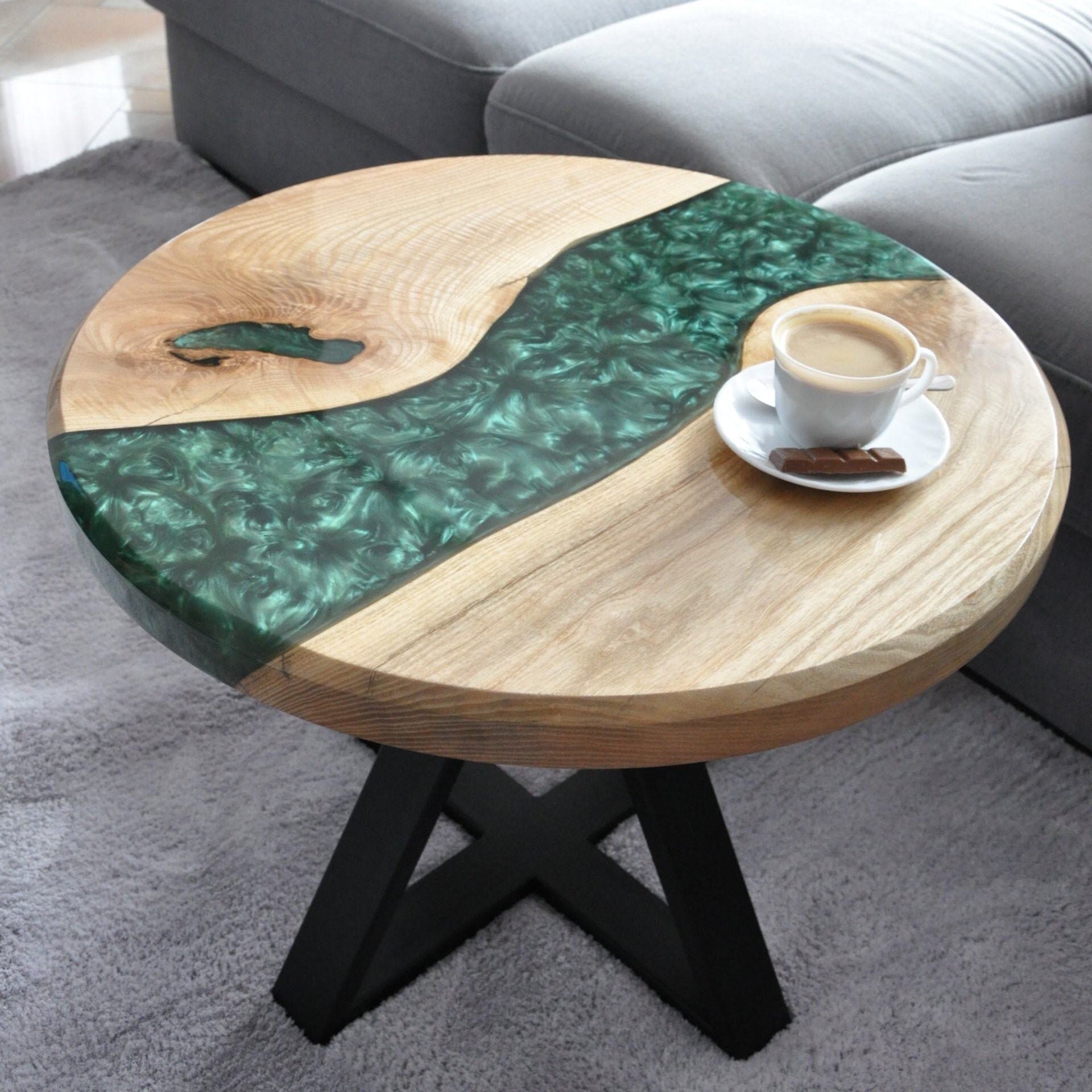 Epoxy Couchtisch Etsy