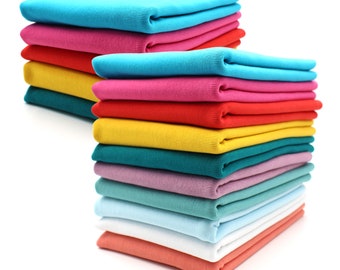 Kit de tissus pour manchettes Tissu tubulaire biologique Colorful2 GOTS + ÖKO-TEX ® poignets certifiés paquet de jersey paquet de tissus pour la couture
