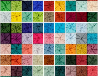 Cotton fabric Uni 100% cotton poplin TEX standard 100 meters goods 62 colors 148 cm media width decorative fabric fabric package