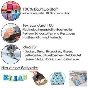 Baumwollstoff Uni 100% Baumwolle Popeline TEX Standard 100 Meterware 62 Farben 148cm Medienbreite Dekostoff Stoffpaket Bild 4