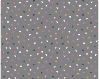 Herzchen Grau Stoff Kinderstoff Baumwollstoff Meterware Nähen Kinder BC022 Herzchen Grau Stoff Kinderstoff Baumwollstoff Meterware Nähen Kinder BC022