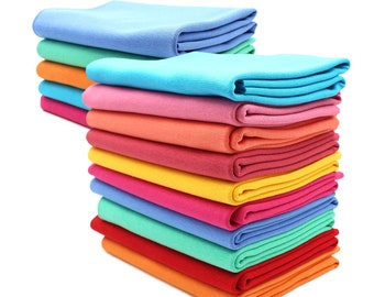 Ensemble de tissus pour manchettes Tissu tubulaire biologique Colorful3 GOTS + ÖKO-TEX ® poignets certifiés paquet de jersey paquet de tissu pour la couture