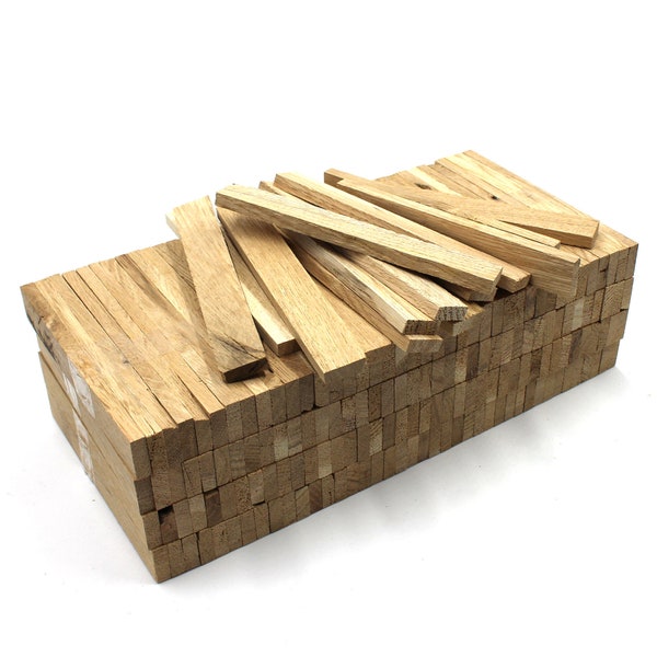 Holzleisten aus Eiche Rustikal Bastelklötzchen 22x8x160mm Klötzchen Holzleiste Bastelholz Wand Kalender kreativ Basteln Kanthölzer Kartenhal