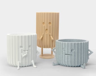 Indoor Planters Cute Planters Cute Pots 3D Printed Planter Succulent Pots Minimal Pots Minimal Planter Eco-friendly Pots Unique Planters