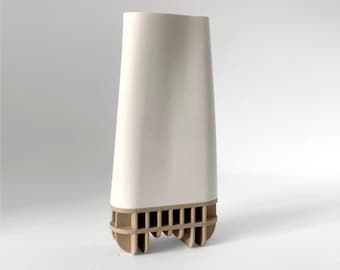 Vase minimal Vase moderne Vase imprimé en 3D Vase à fleurs Vase élégant Vase authentique Vase écologique Vase tendance Vase unique - Fluxus
