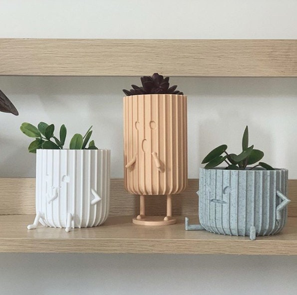 Indoor Planters Cute Planters Cute Pots 3D Printed Planter Etsy