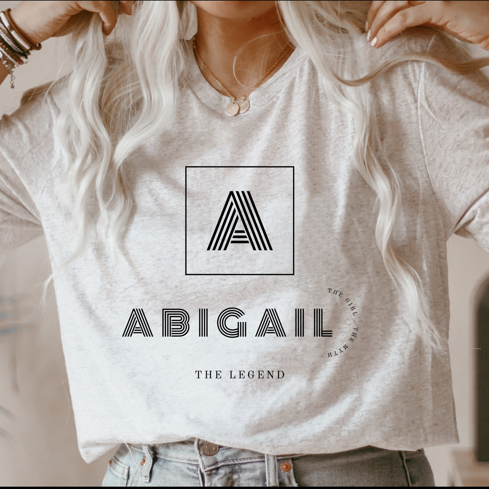 Abigail Abigail tshirt Abigail tee customized tshirt Etsy