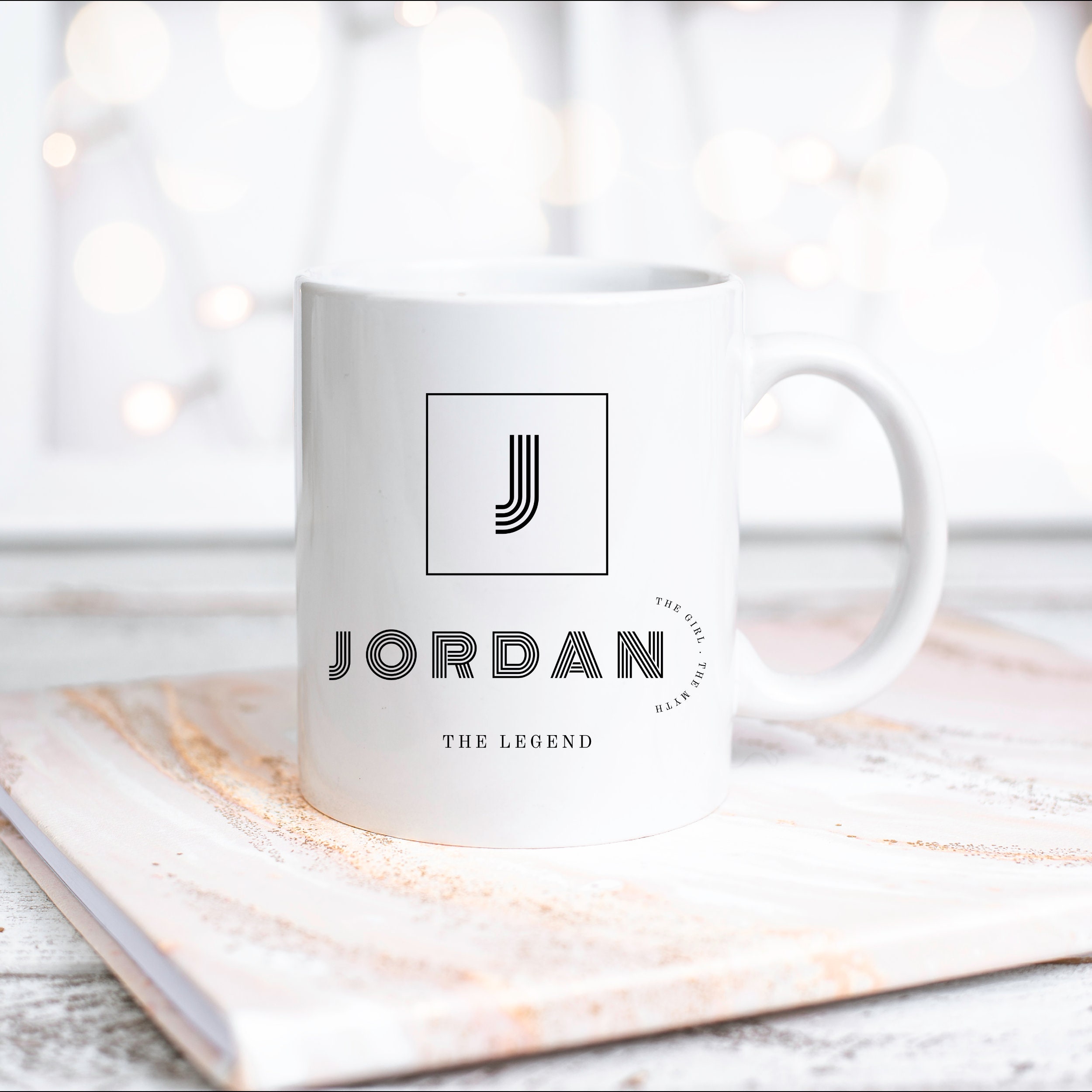 Jordan mug monogram monogrammed initials customized Etsy