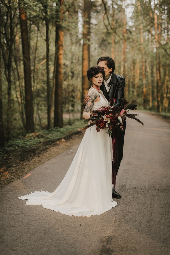 Vestidos de novia pierna abierta sale