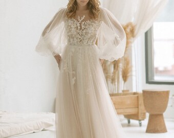 Wedding Dress Nude - Etsy