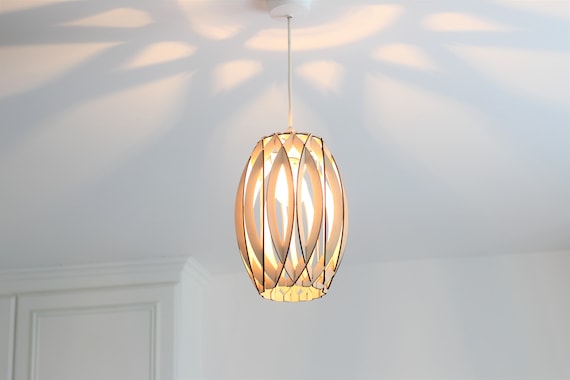 Pineapple Wooden Ceiling Lampshade Etsy UK