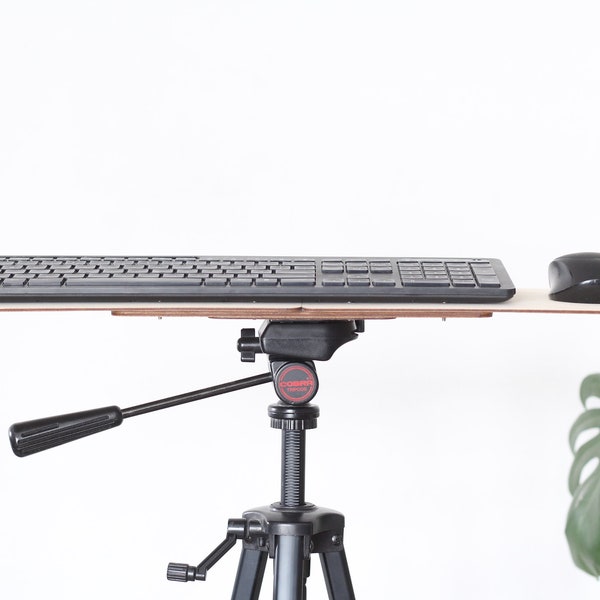 Tripod Standing Desk for Keyboard and Mouse