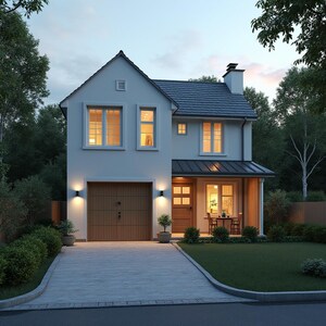 Photo inspiration: Visual Reference: Low Cost Custom House Plans 2D 3D Visualization Usa Architectural