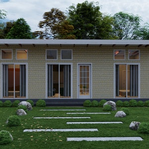 Custom | 3 Bed Room & 2 Bath Room | Modern Traditional House Design With Free Oragnal CAD File