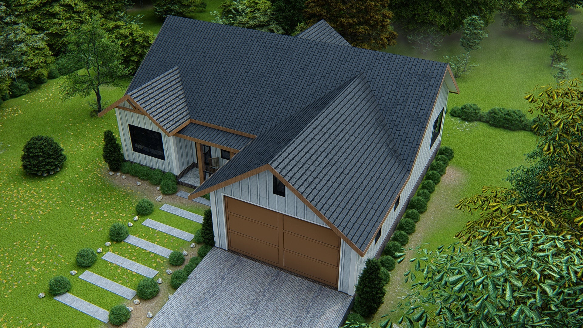 Custom Modern Country House Plans Cottage Cabin House Plans - Etsy