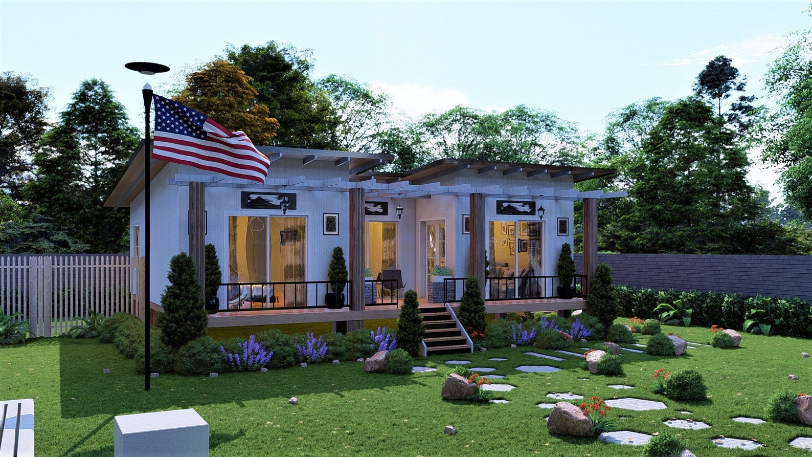 New Modern Tiny House Plan 2 Bed Room & 1 1/2 Bathroom With - Etsy