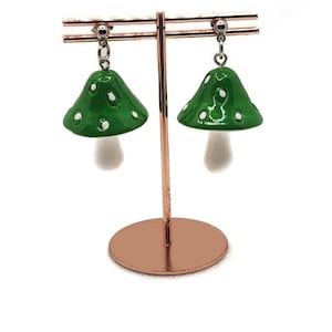 Large Mushroom Earrings