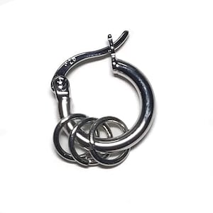 FE3H Claude’s Earring, Sterling Silver Hoop Earring
