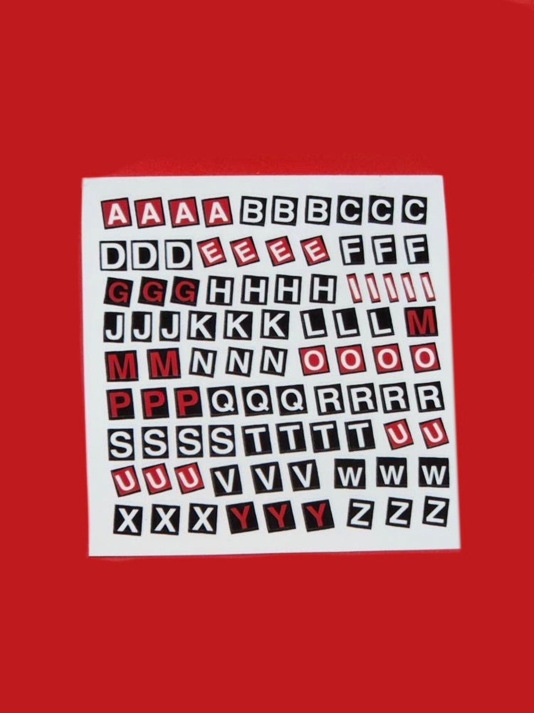 Basic 20 rings sticker organizer book with Alphabet stickers