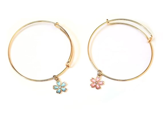 6pcs Flower Charm Beaded Bracelet Set Women Bracelet Stackable Bracelet  Crafted | eBay