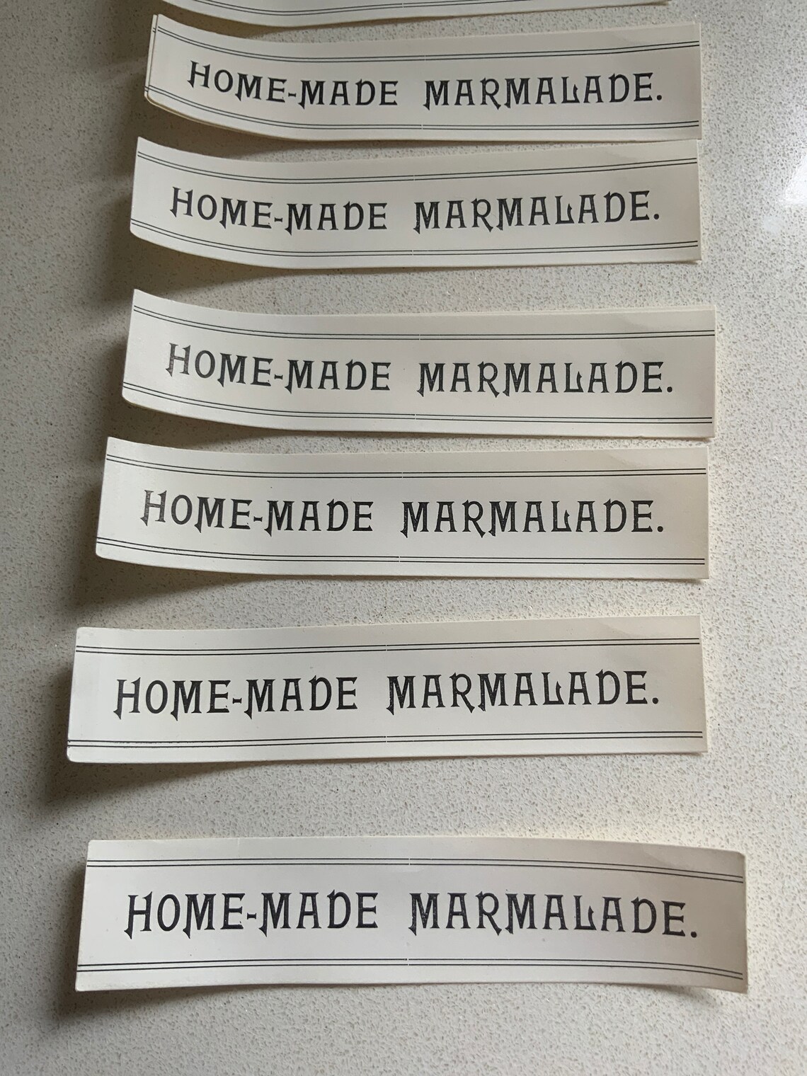 Antique homemade marmalade labels. Etsy