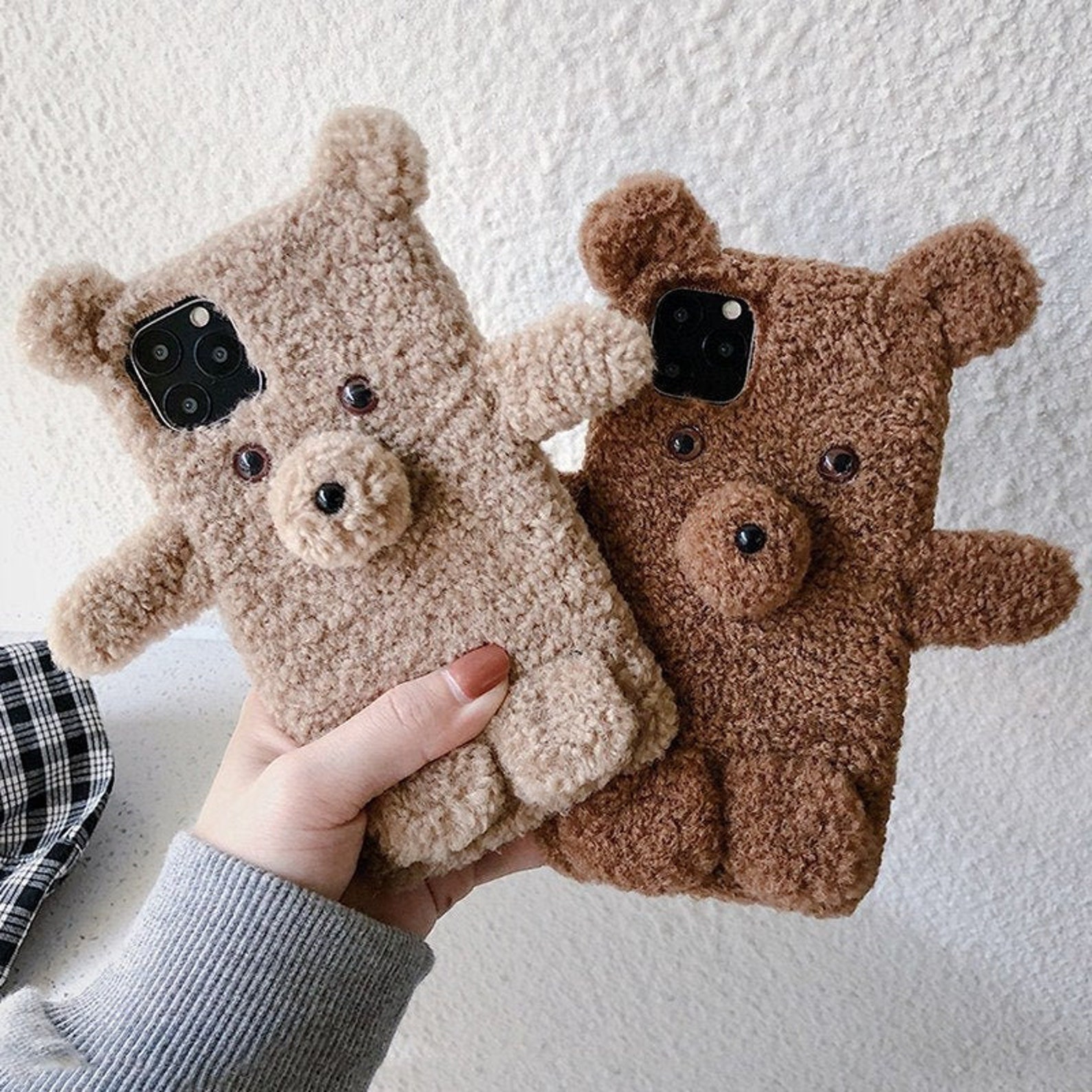 Cute Teddy Bear Phone Case Plush Case for iPhone 12 Pro Max Etsy