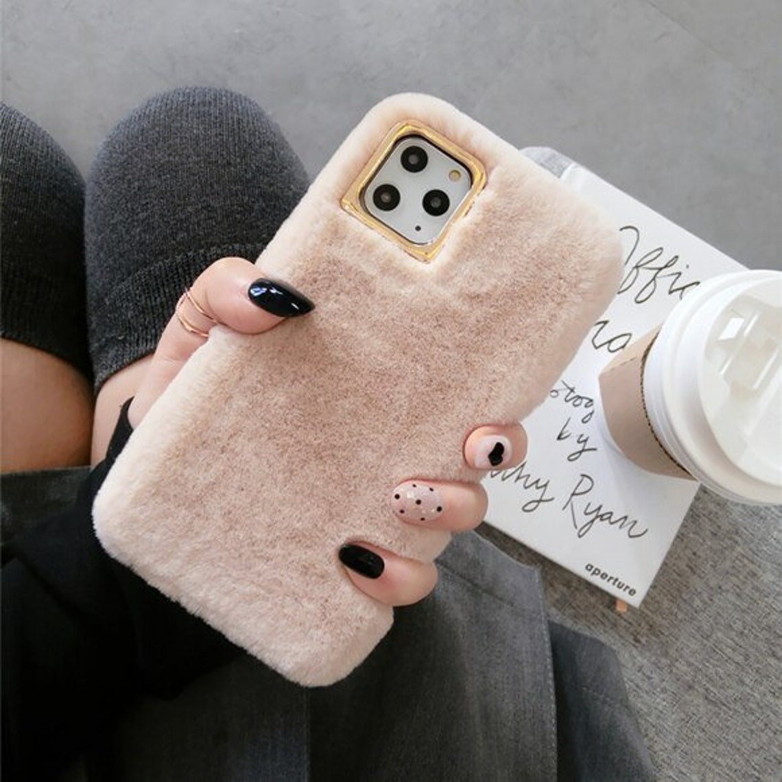 Colorful Fluffy Phone Case Plush Furry Case for iPhone 11 Pro Etsy