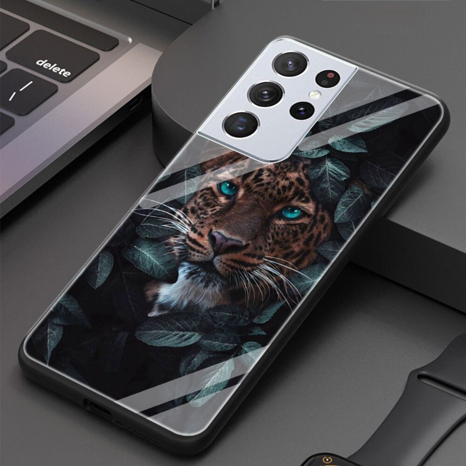 White Tiger Phone Case Tempered Glass Case Tiger iPhone Case Etsy