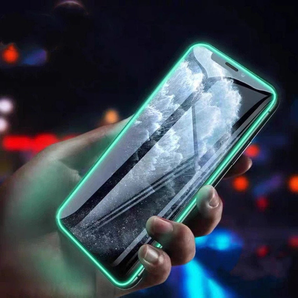 Iphone Glow in the Dark Glass Screen Protector for Iphone Etsy