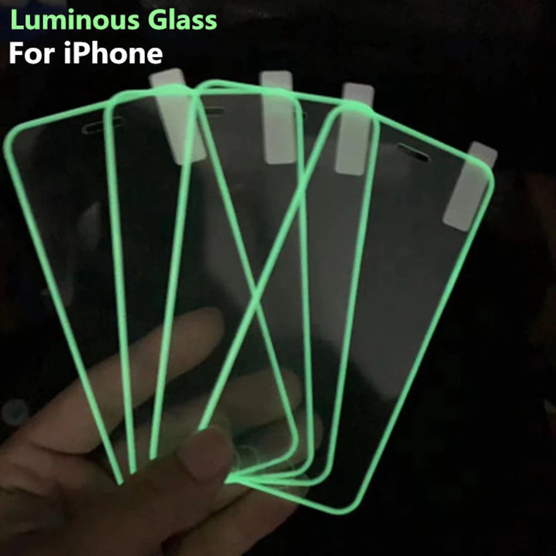 Iphone Glow in the Dark Glass Screen Protector for Iphone Etsy